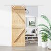 vidaXL Sliding Door with Hardware Set 70x210 cm Solid Wood Pine