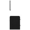 vidaXL Bathroom Furniture Set with Drawer Black 41 x 38.5 x 48 cm