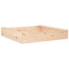 vidaXL Sandbox with Seats Square Solid Wood Pine