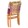 vidaXL Folding Chindi Chair Multicolours Fabric