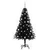 vidaXL Christmas Tree with 150 LEDs with Stand Black 150 cm PVC