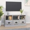 vidaXL TV Cabinet Grey Sonoma 100x35x50 cm Engineered Wood