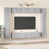 vidaXL 10 Piece TV Cabinet Set Grey Sonoma Engineered Wood