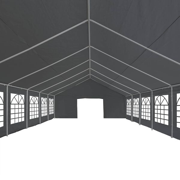 vidaXL Tent Fabric without Frame Grey 12 x 6 m PE