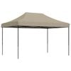 vidaXL Party Tent Folding Taupe 279 x 410 x 315 cm Oxford Fabric