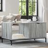 vidaXL Coffee Table Grey Sonoma 90 x 49 x 46 cm Engineered Wood