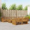 vidaXL Outdoor Sofa Set 9 pcs Natural