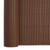 vidaXL Garden Fence Double-Sided Brown 1.8x3 m PVC