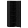 vidaXL Highboard 2 pcs Black Oak 50 x 42.5 x 185 cm