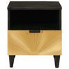 vidaXL Bedside Cabinet 2 pcs Black and Gold 40 x 33 x 46 cm