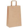 vidaXL Paper Bags 50 pcs with Handles Brown 21x11x31 cm