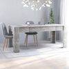 vidaXL Dining Table Concrete Grey 180x90x76 cm Engineered Wood