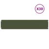 vidaXL Lawn Edgings 30 pcs Olive Green 20x103 cm Cold-rolled Steel