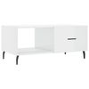 vidaXL Coffee Table High Gloss White 90x50x40 cm Engineered Wood