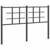 vidaXL Metal Headboard Black 140 cm