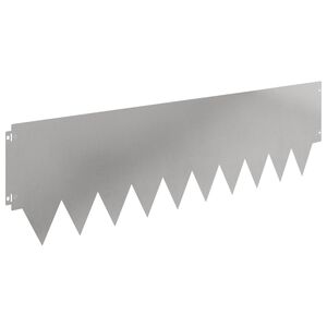 vidaXL Lawn Edging 20 pcs 103 x 30 cm Steel Silver