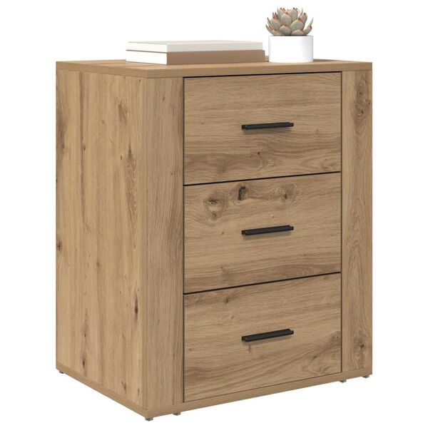 vidaXL Bedside Cabinet Artisan Oak 35 x 50 x 60 cm Engineered Wood