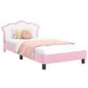vidaXL Children's Bed Frame with Headboard Pink 80 x 200 cm PU