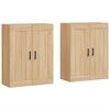 vidaXL Wall Mounted Cabinets 2 pcs Sonoma Oak Engineered Wood