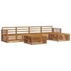 vidaXL Outdoor Sofa Set 6 pcs Natural Solid Acacia Wood