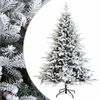 vidaXL Artificial Hinged Christmas Tree 120 cm PVC and Metal