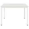 vidaXL Dining Table White 110 x 110 x 75 cm Solid Pine Wood
