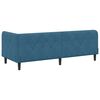 vidaXL Corner Bed Frame with Headboard Blue 80 x 200 cm Velvet