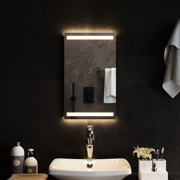 vidaXL LED Bathroom Mirror 30x50 cm