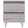 vidaXL Bedside Cabinets 2 pcs Grey Sonoma 40x35x50 cm Engineered Wood
