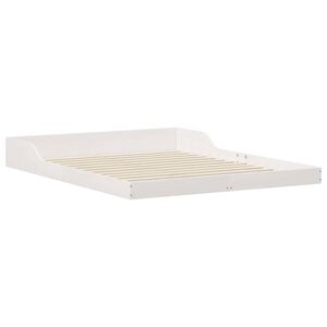 vidaXL Bed Frame White 140 x 220 cm Solid Pine Wood