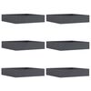 vidaXL Lawn Edging 6 pcs Anthracite 60 x 60 x 13 cm Steel