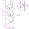 vidaXL Garden Fence 3 pcs Green 112 x 40 cm Steel