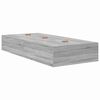 vidaXL Bed Frame with Storage Grey sonoma 75 x 190 cm Engineered wood