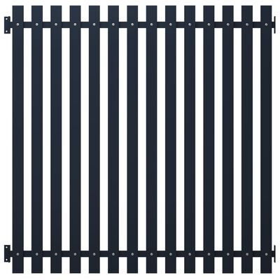 vidaXL Fence Panel Anthracite 170.5x170 cm Powder-coated Steel