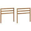 vidaXL Armrest 2 pcs Natural 79 x 4 x 73 cm Solid Acacia Wood