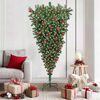 vidaXL Upside-down Artificial Pre-lit Christmas Tree with Ball Set PVC