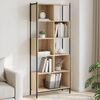 vidaXL Bookcase Sonoma Oak 72x28x172 cm Engineered Wood