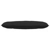 vidaXL Back Pillow Black 120 x 50 cm Microfibre Fabric