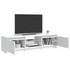 vidaXL TV Cabinet with LED Lights White 140x40x36 cm