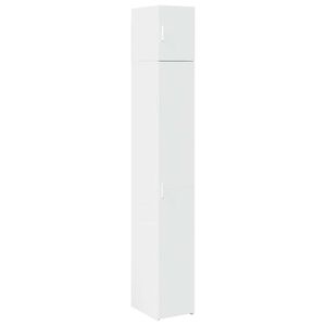 vidaXL Slim Storage Cabinet White 30x42.5x225 cm Engineered Wood