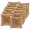 vidaXL Cushion Cover 12 pcs HEERLEN Taupe 50 x 50 cm PV Fleece