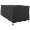 vidaXL Loungers Cover Plain Black 205 x 100 x 70 cm Fabric