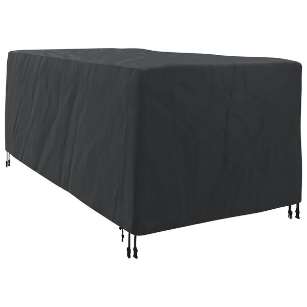 vidaXL Loungers Cover Plain Black 205 x 100 x 70 cm Fabric