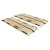 vidaXL Slatted Bed Bases without Mattress 2 pcs with 28 Slats 70x200 cm