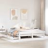 vidaXL Bed frame without Mattress White 200x200 cm Solid Wood Pine