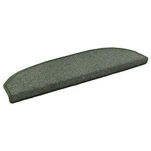 vidaXL Self-adhesive Stair Mats 15 pcs 80 x 24.5 x 3.5 cm Dark Green