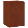 vidaXL Plant Stand 2 pcs Rusty 24 x 24 x 35 cm Weathering Steel