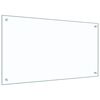 vidaXL Kitchen Backsplash 2 pcs Transparent 90 x 50 cm Tempered Glass