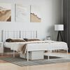 vidaXL Metal Bed Frame without Mattress with Headboard White 160x200cm