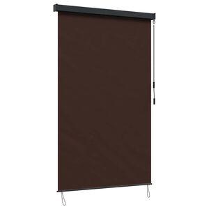 vidaXL Roller Blind Brown 60 x 250 cm Fabric and Aluminum